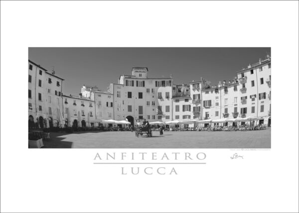 Photo printed on Paper - Fine Art - Canvas - Lucca Poster Anfiteatro Panoramic