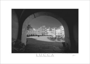 Photo printed on Paper - Fine Art - Canvas - Lucca Poster Anfiteatro Entrance