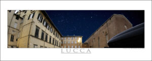 Photo printed on Paper - Fine Art - Canvas - Lucca Panoramic Night view 001