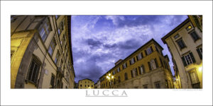 Photo printed on Paper - Fine Art - Canvas - Lucca Panoramic Night view 002